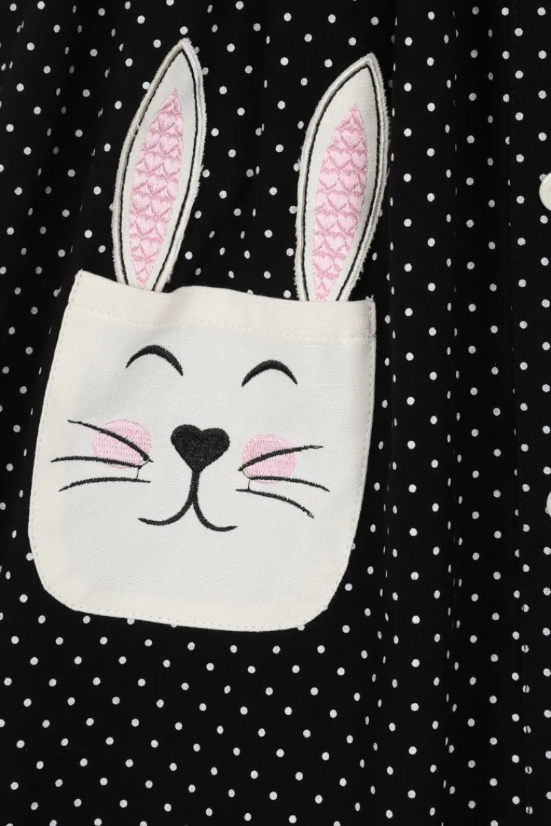 Hell Bunny Miffy Mini Skirt Black New