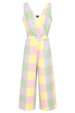 Hell Bunny Mila Jumpsuit MultiColour New