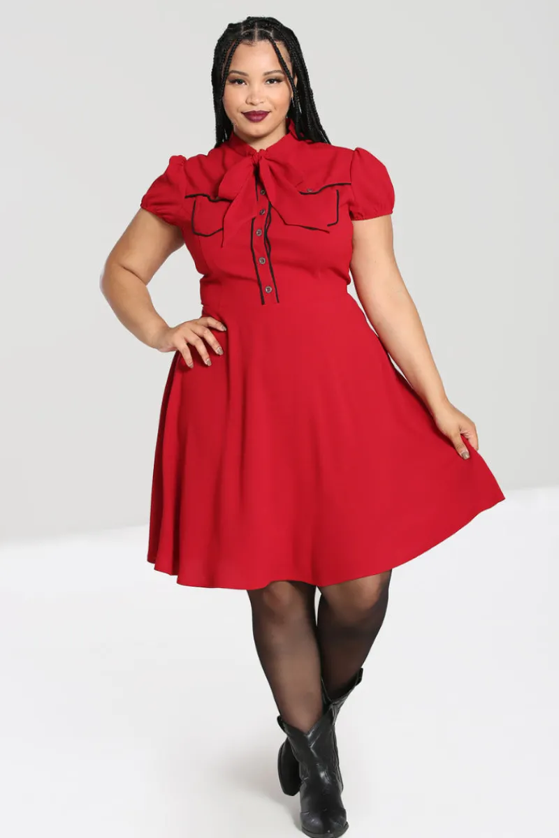 Hell Bunny Millie Dress Red Online