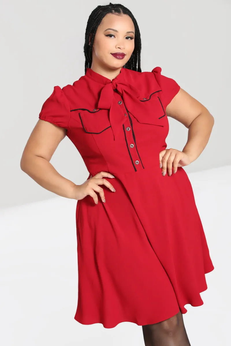 Hell Bunny Millie Dress Red Online