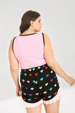 Hell Bunny Mimi Crop Top MultiColour Outlet