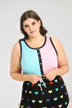 Hell Bunny Mimi Crop Top MultiColour Outlet