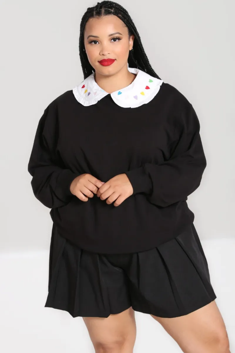 Hell Bunny Mimi Sweatshirt Black Sale