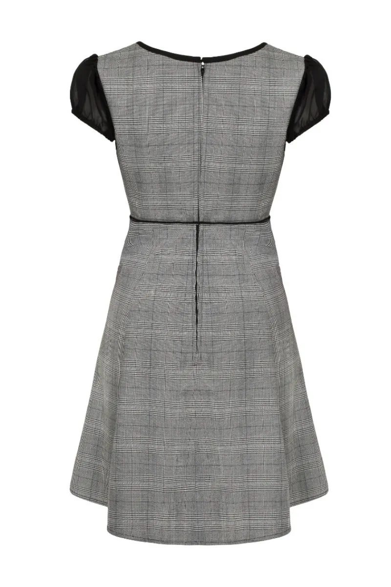 Hell Bunny Mina Mini Dress Grey Discount