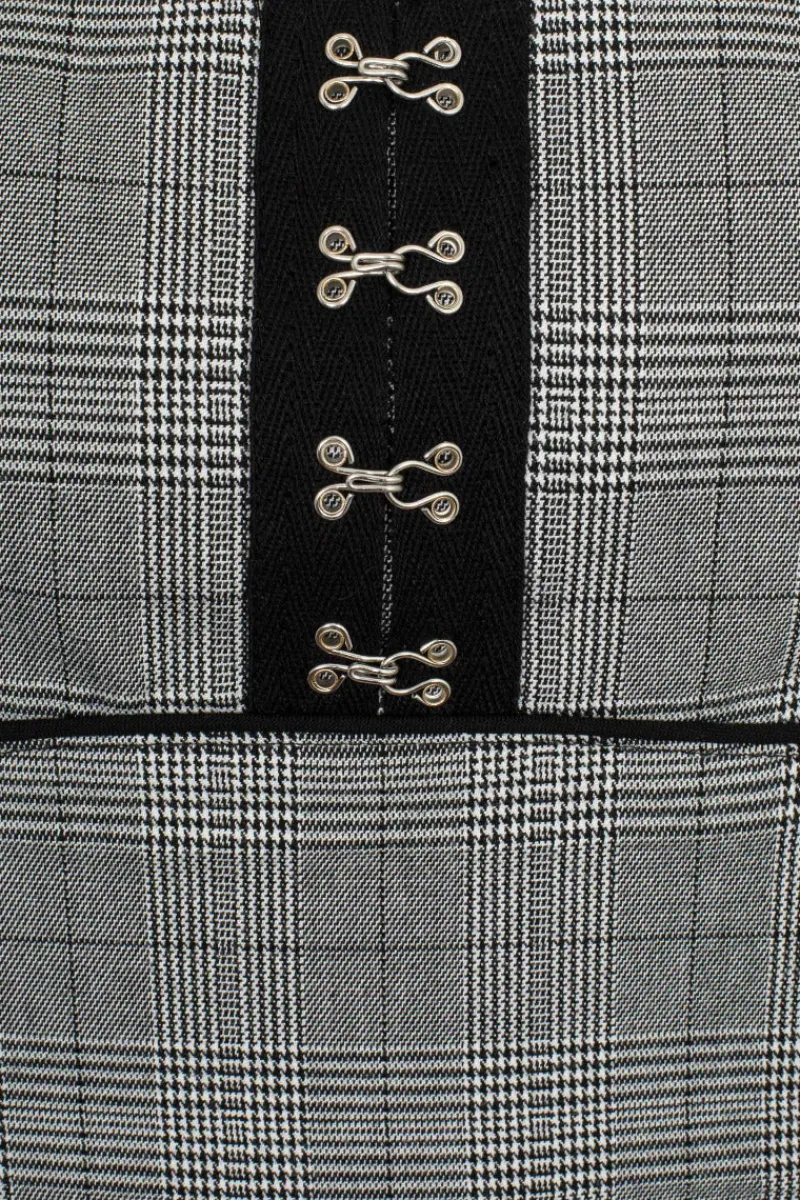 Hell Bunny Mina Mini Dress Grey Discount