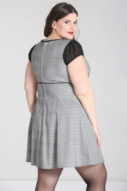 Hell Bunny Mina Mini Dress Grey Discount