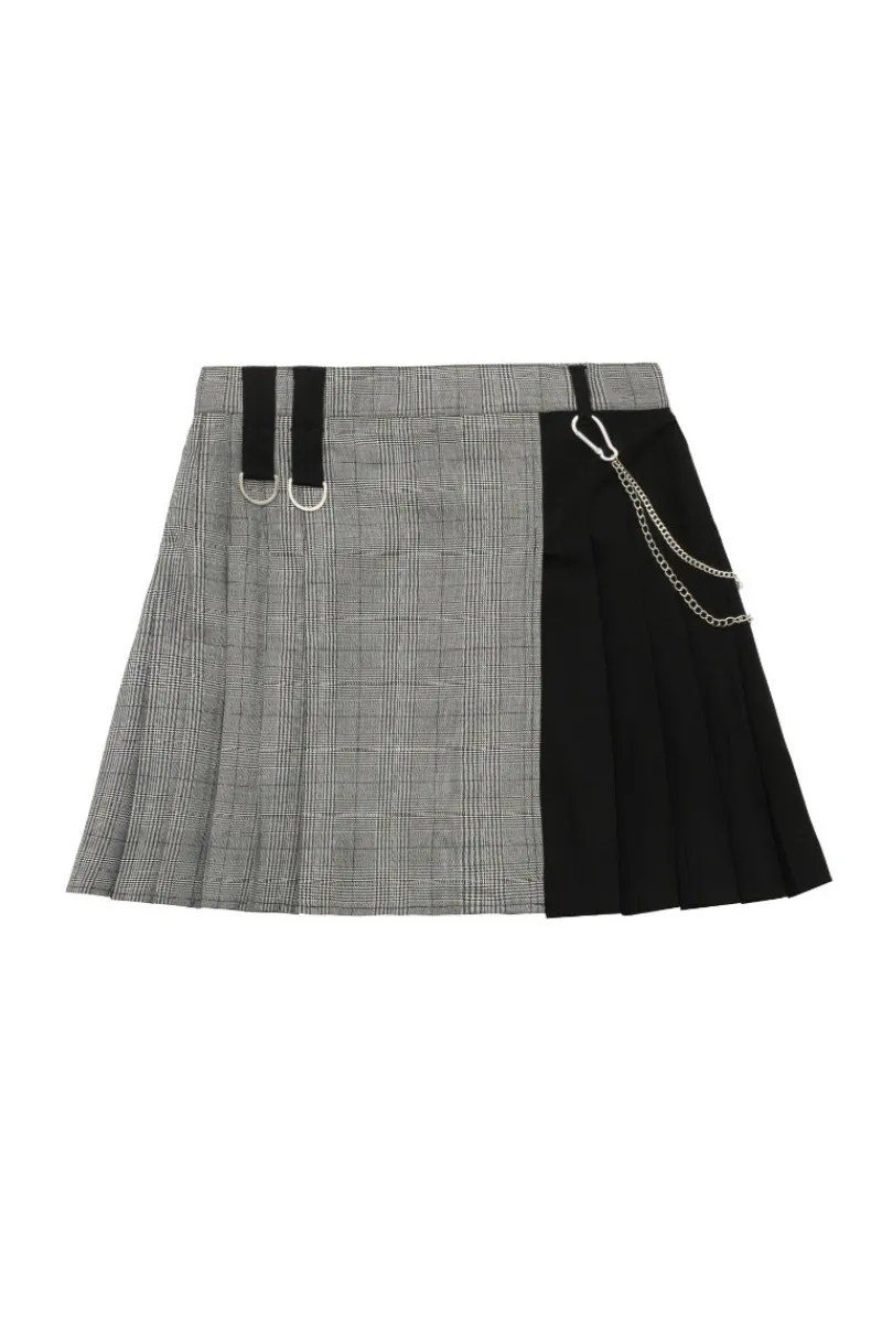 Hell Bunny Mina Skirt Grey Hot