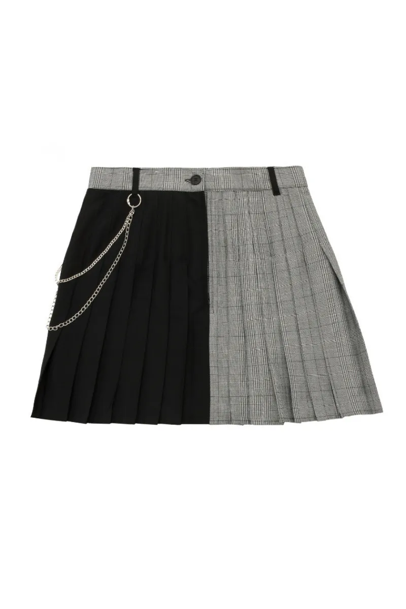 Hell Bunny Mina Skirt Grey Hot
