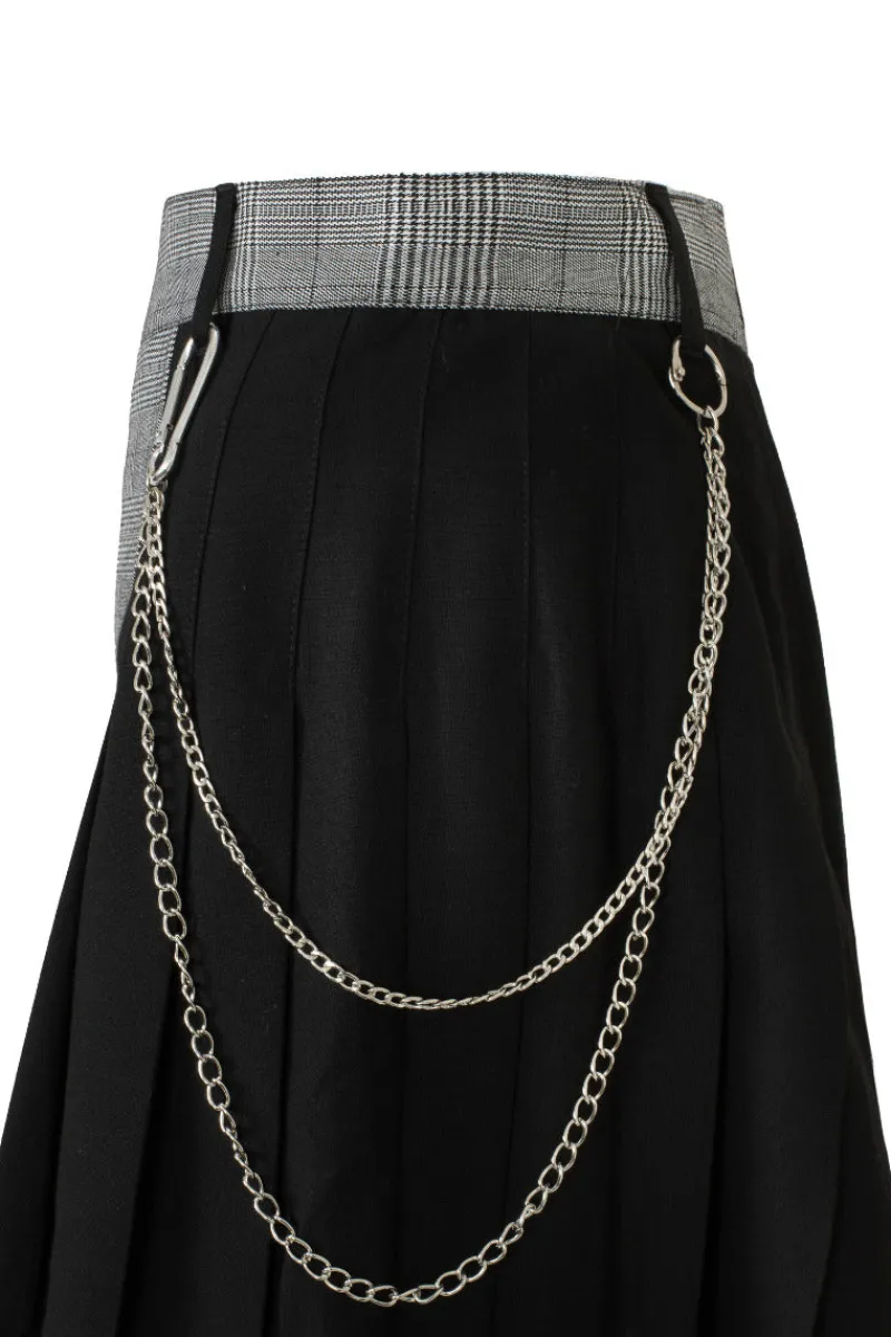 Hell Bunny Mina Skirt Grey Hot