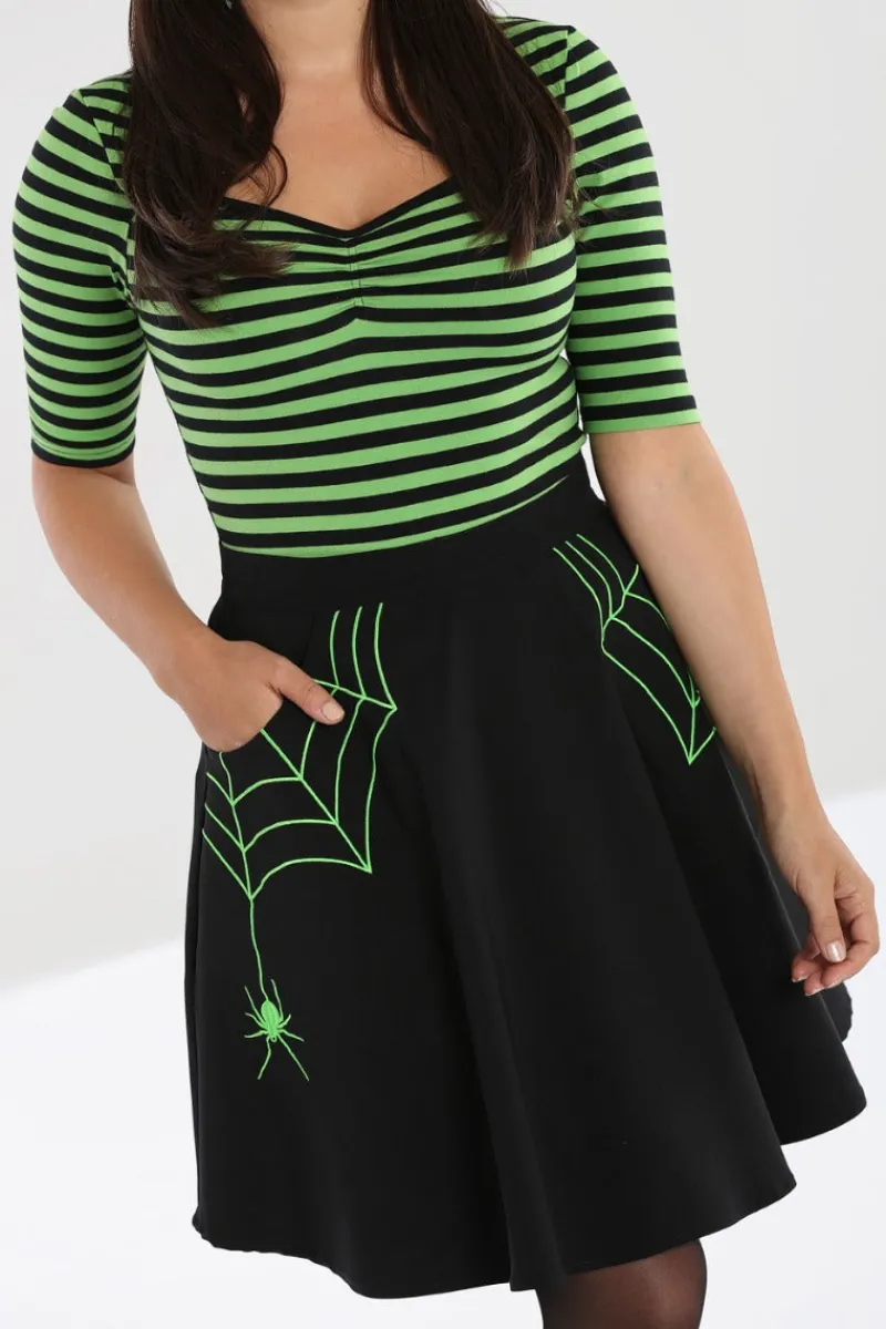 Hell Bunny Miss Muffet Mini Skirt Outlet