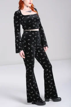 Hell Bunny Misty Moon Trousers Black Best