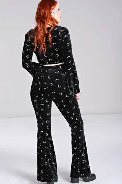 Hell Bunny Misty Moon Trousers Black Best