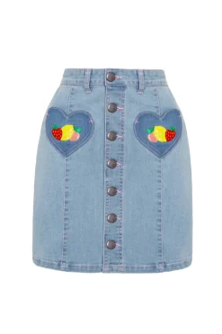 Hell Bunny Molly Skirt Blue Discount