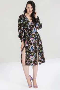 Hell Bunny Moondance Mid Dress Black Sale