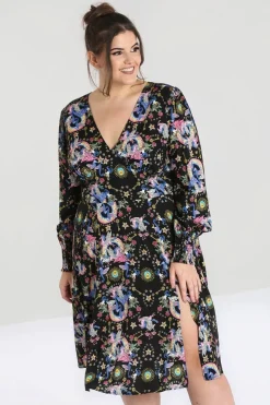Hell Bunny Moondance Mid Dress Black Sale