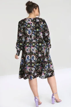 Hell Bunny Moondance Mid Dress Black Sale