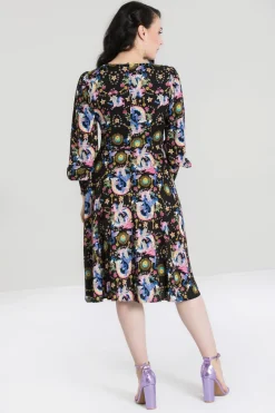 Hell Bunny Moondance Mid Dress Black Sale