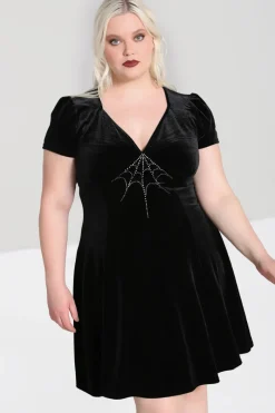 Hell Bunny Morticia Dress Black Clearance