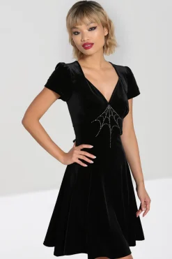 Hell Bunny Morticia Dress Black Clearance