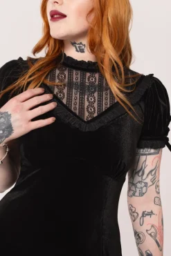 Hell Bunny Mourning Dress Black Outlet