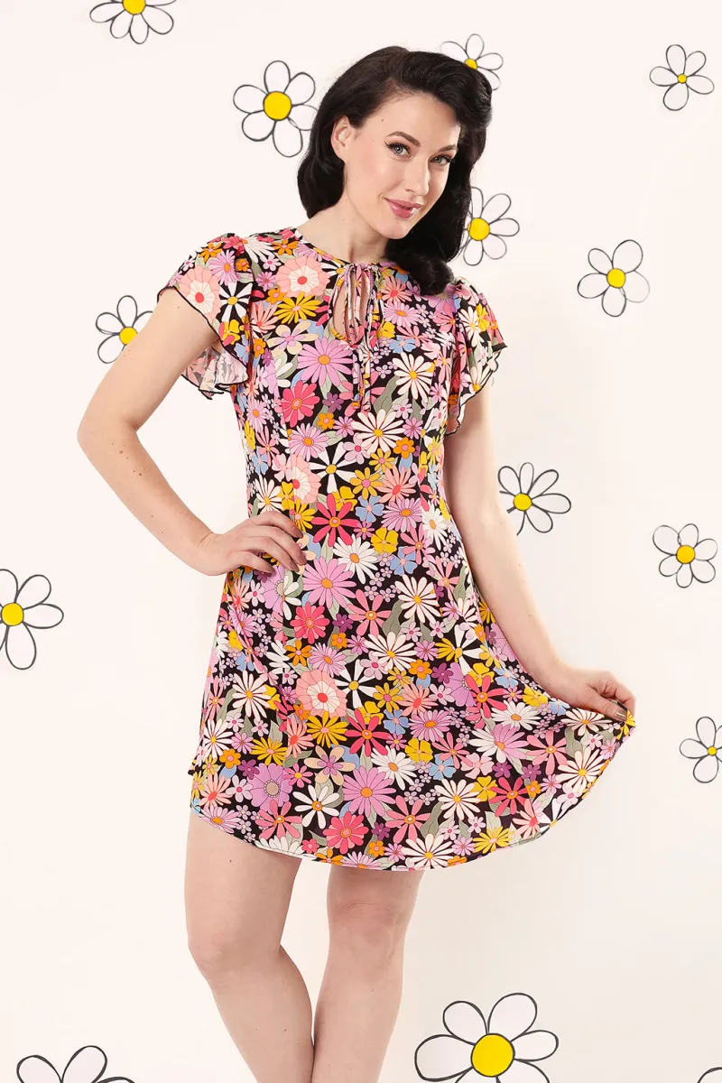 Hell Bunny Nadine Mini Dress MultiColour Sale