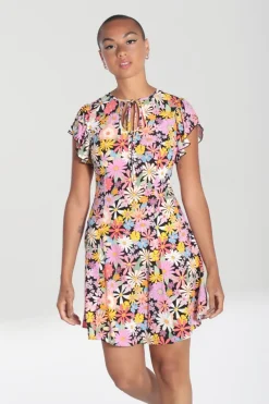 Hell Bunny Nadine Mini Dress MultiColour Sale