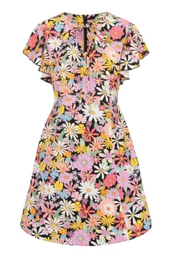 Hell Bunny Nadine Mini Dress MultiColour Sale