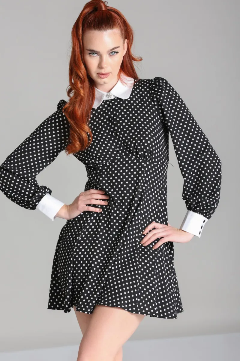 Hell Bunny Naomi Dress Black/White Outlet