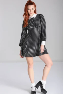 Hell Bunny Naomi Dress Black/White Outlet