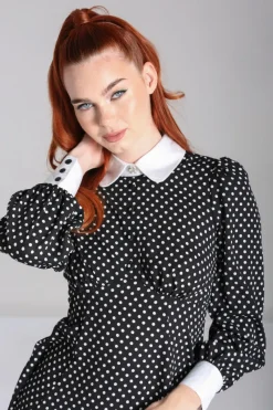 Hell Bunny Naomi Dress Black/White Outlet