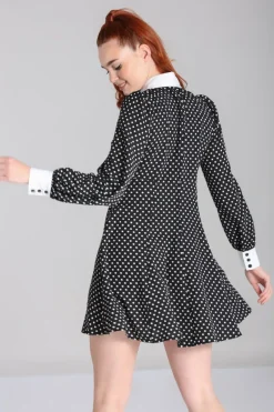 Hell Bunny Naomi Dress Black/White Outlet