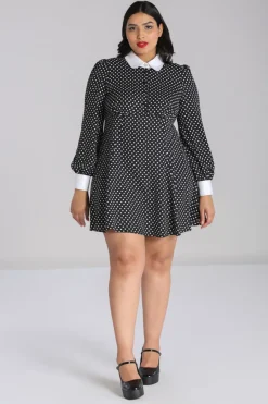 Hell Bunny Naomi Dress Black/White Outlet
