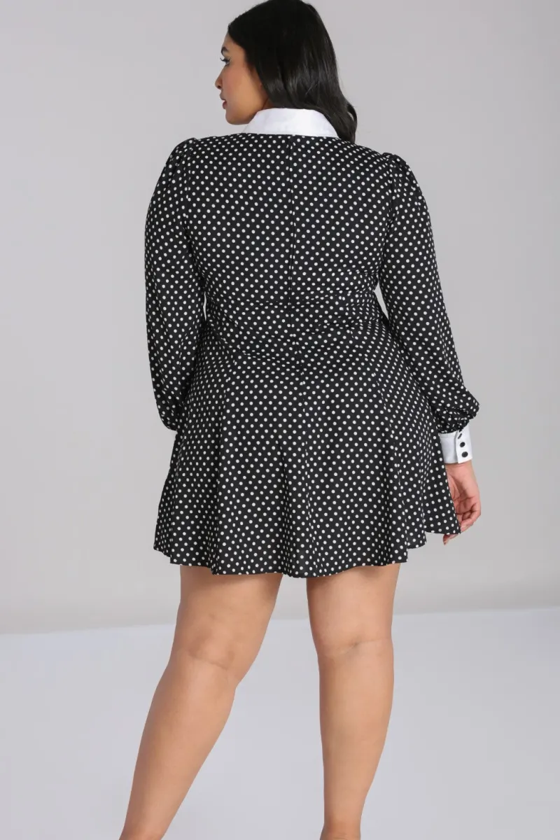 Hell Bunny Naomi Dress Black/White Outlet