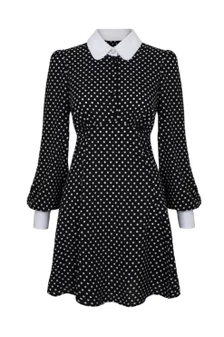 Hell Bunny Naomi Dress Black/White Outlet