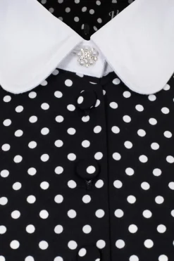 Hell Bunny Naomi Dress Black/White Outlet