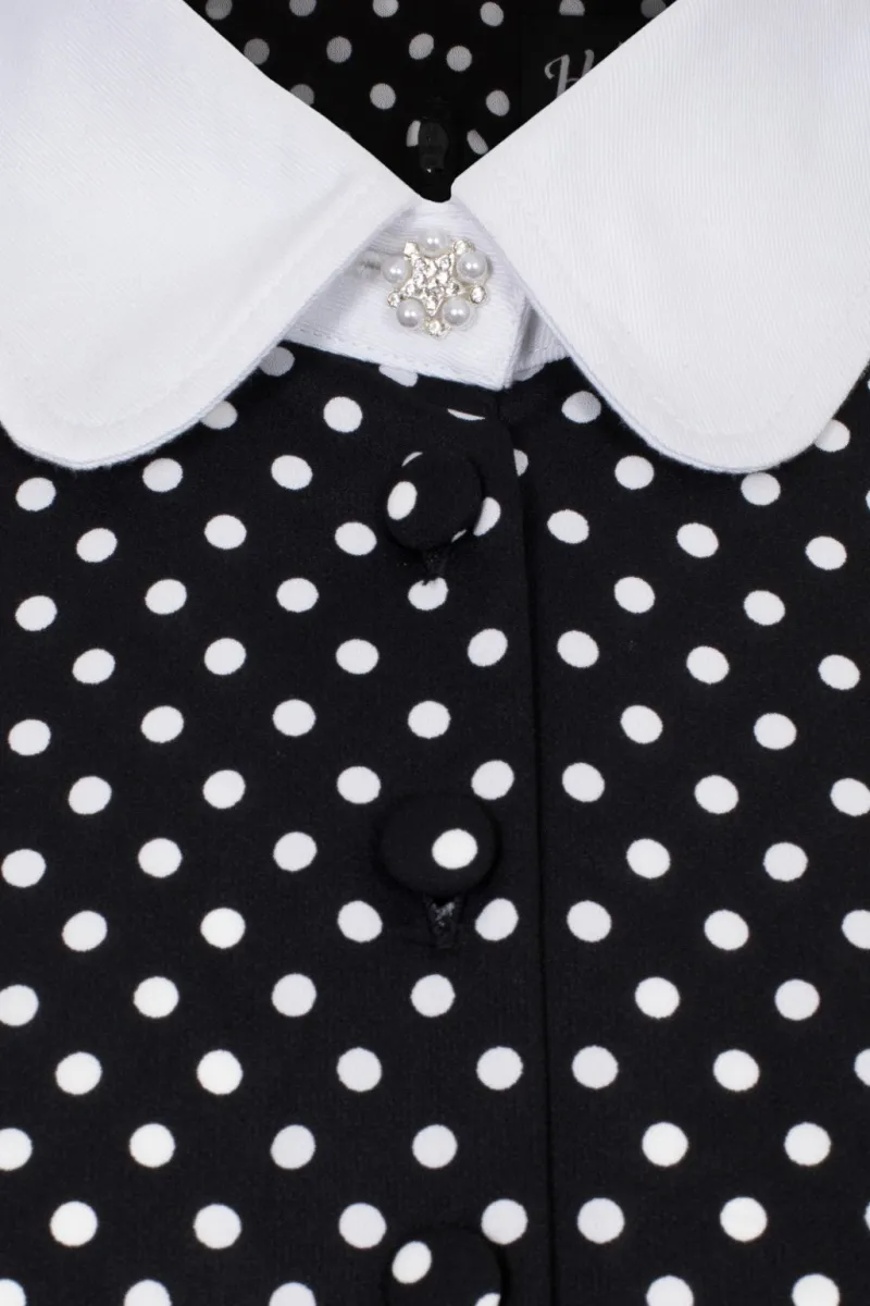 Hell Bunny Naomi Dress Black/White Outlet