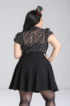 Hell Bunny Natalie Blouse Black Online