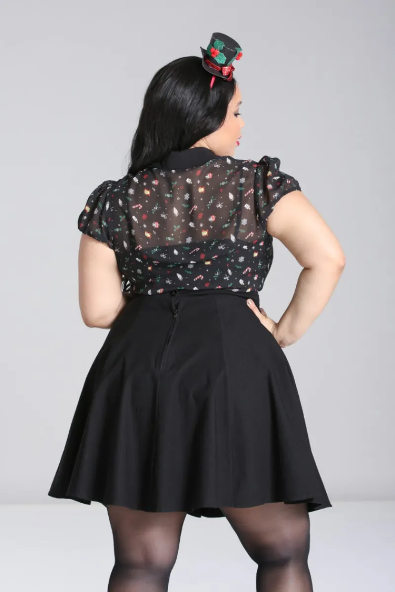 Hell Bunny Natalie Blouse Black Online