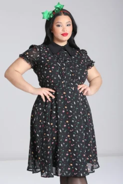 Hell Bunny Natalie Midi Dress Black Discount
