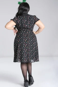 Hell Bunny Natalie Midi Dress Black Discount
