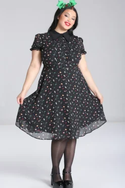 Hell Bunny Natalie Midi Dress Black Discount