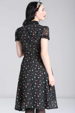 Hell Bunny Natalie Midi Dress Black Discount