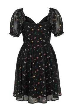 Hell Bunny Natalie Mini Dress Black Clearance