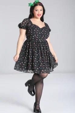 Hell Bunny Natalie Mini Dress Black Clearance