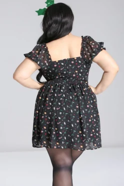 Hell Bunny Natalie Mini Dress Black Clearance