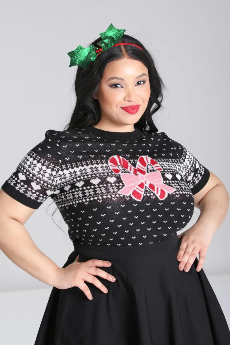 Hell Bunny Natalie Top Black Discount