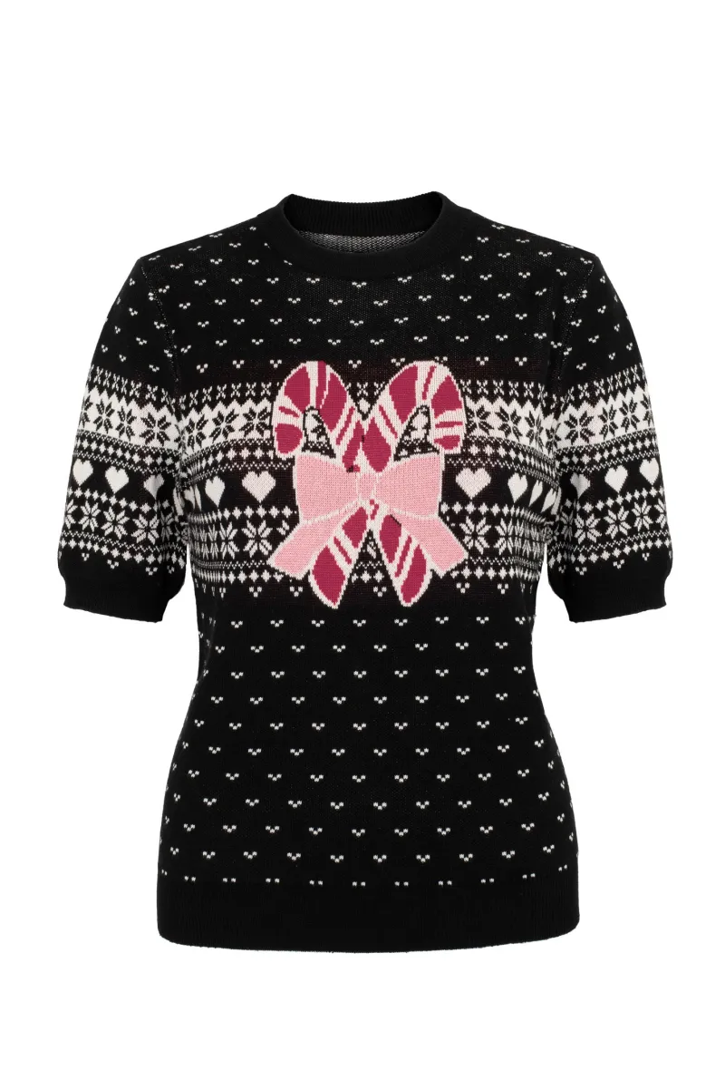 Hell Bunny Natalie Top Black Discount