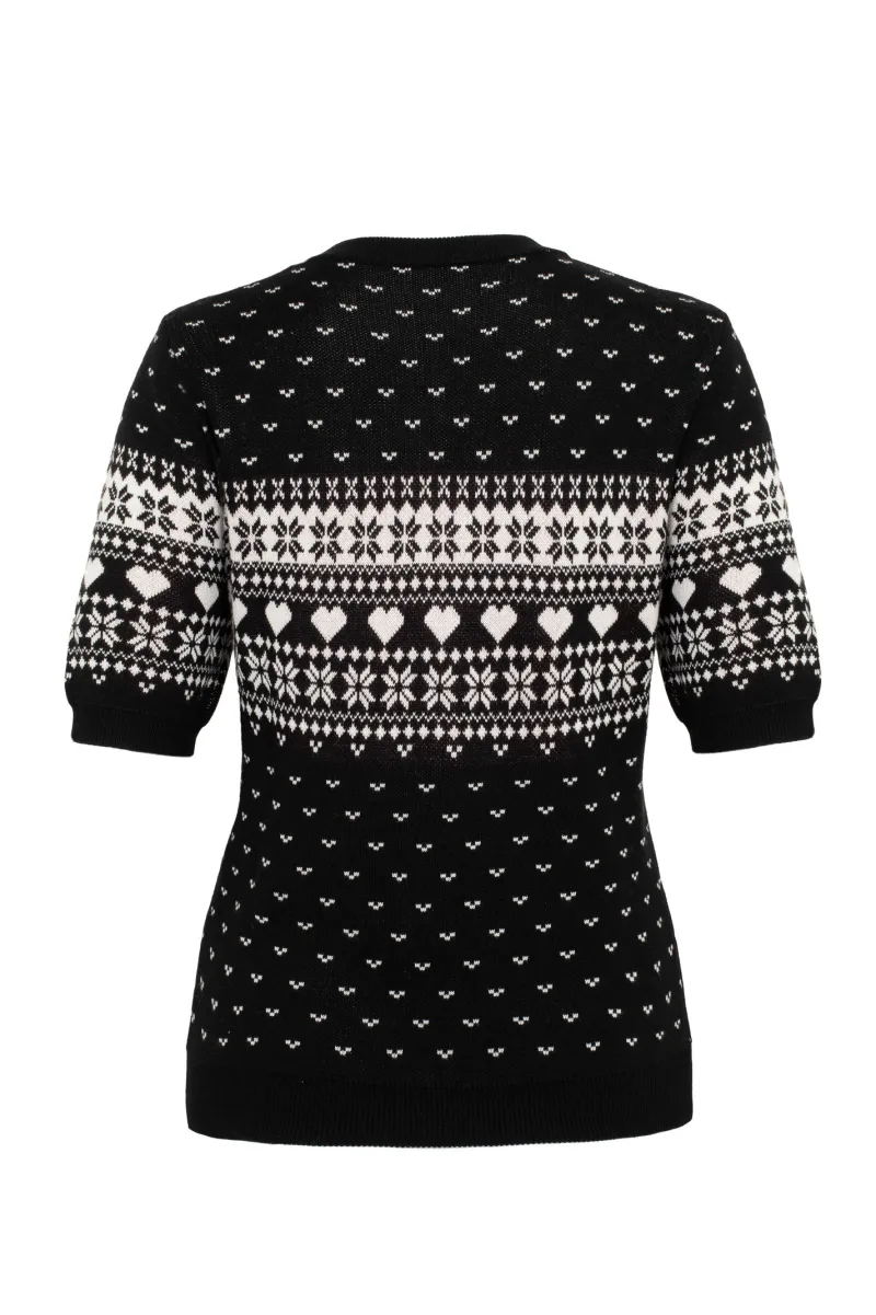 Hell Bunny Natalie Top Black Discount