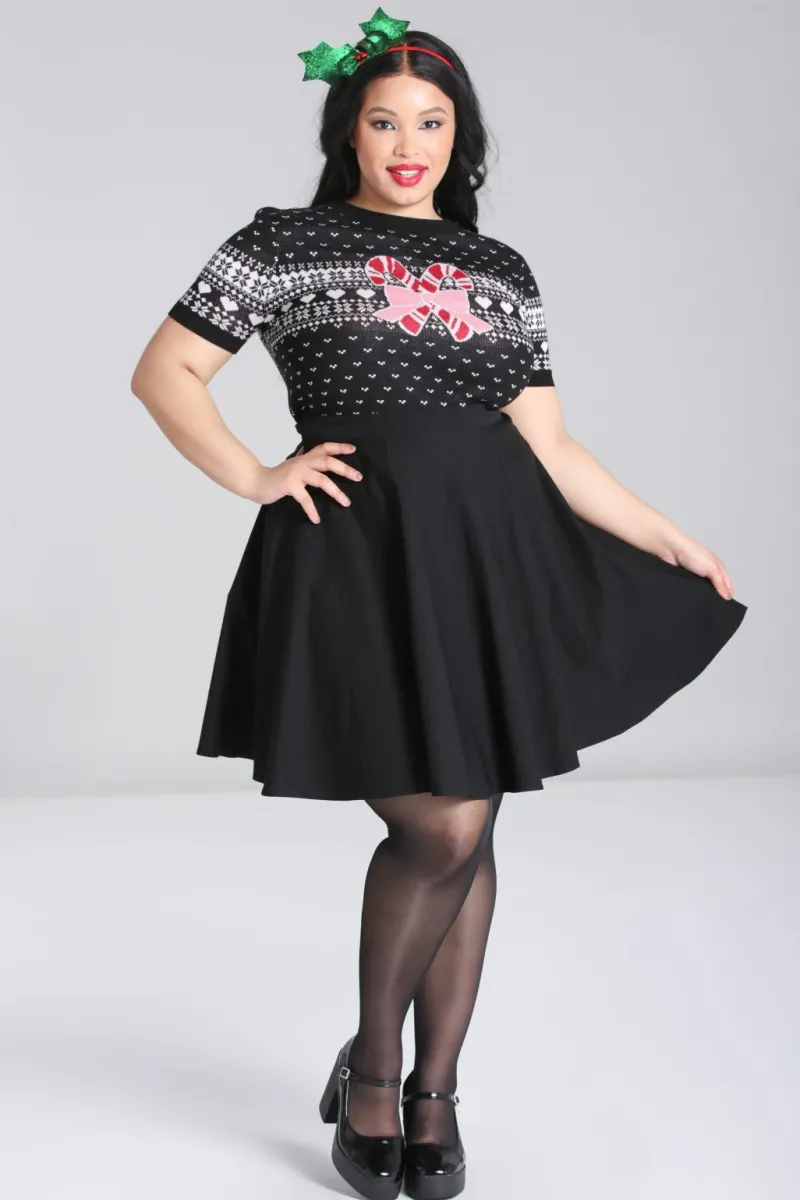 Hell Bunny Natalie Top Black Discount