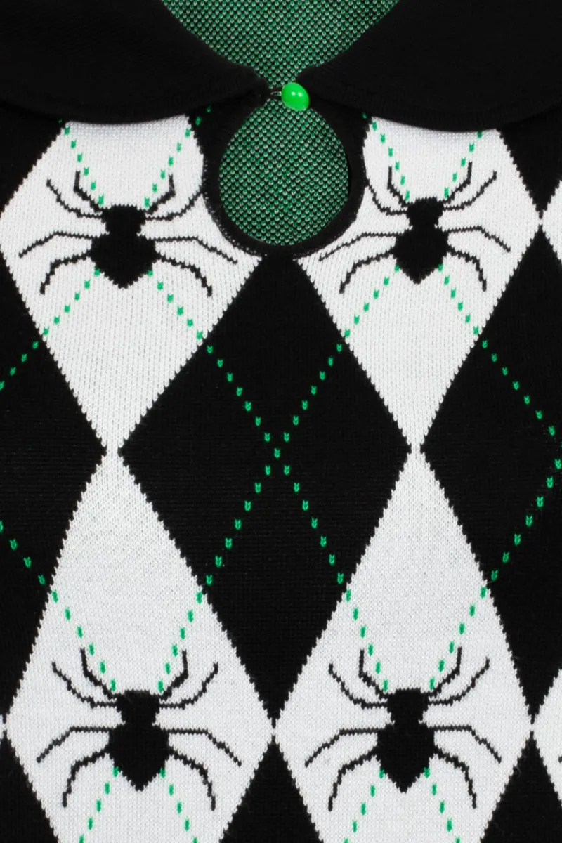 Hell Bunny Natasha Top Black/White Hot